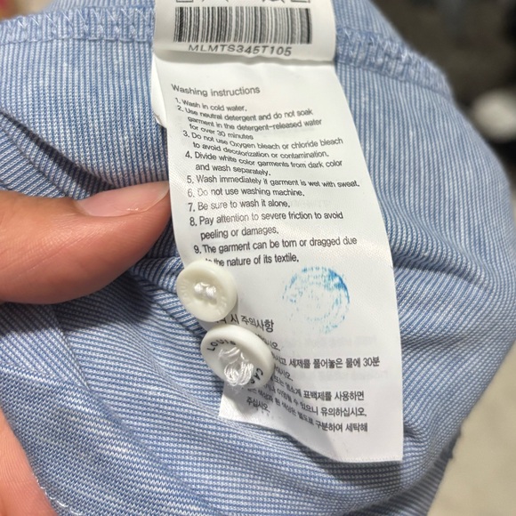 LOUIS CASTEL Men's Blue Long Sleeve Shirt - Picture 9 of 11